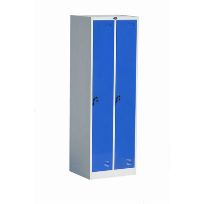 Two Line 2 Doors Gym Locker Wardrobe School Hospital Steel Powder Coating