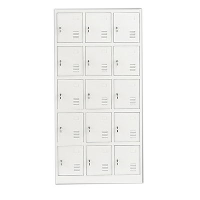 Gym Lockable Safety 15 Door Digital Metal Lockers KD Structure
