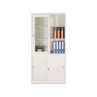 Movable White Book Display Wall Shelf Storage Cabinet Living Room